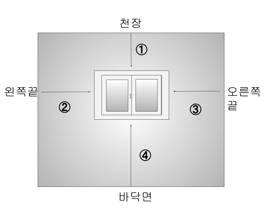 창문 치수 입력 가이드